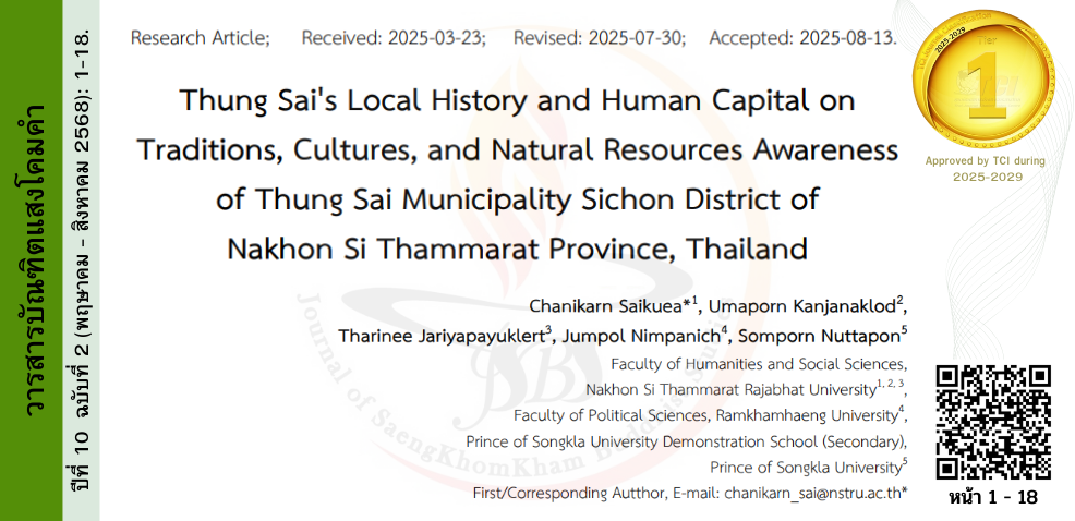 วารสารบัณฑิตแสงโคมคำ #JSBS